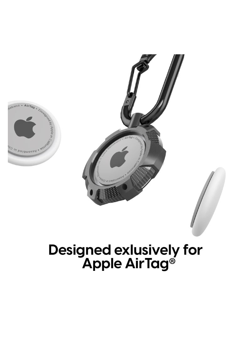 SYOSI - 4 Pcs AirTag Cases, Rugged Silicone AirTag Holder with Carabiner Clip Keychain, Protective Cover for Apple AirTags for Luggage Finder, Locating Keys, Pet Collar Tracker - Image 1