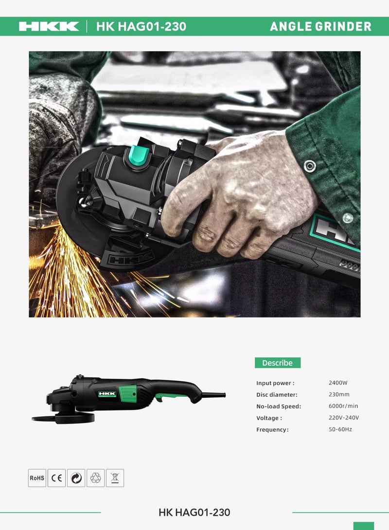 HKK 7inches Tile cutting and multiple purpose cutting grinder diameter:115mm No-load Speed:11000r/min Voltage:220-230V  - Image 2