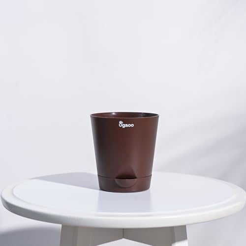 Ugaoo Self Watering Pots Planter for Plants - 4 Inch, Round, Set of 5 - Image 4