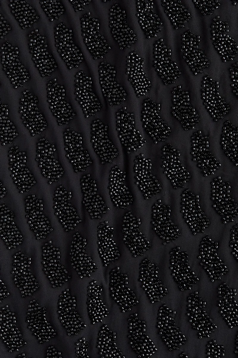 اتش اند ام فستان شفاف مطرز بالخرز