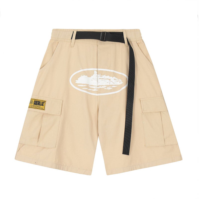 Coriz Classic Devil Island Print Loose Trendy Brand Hip-Hop Shorts For Men And Women - Image 1