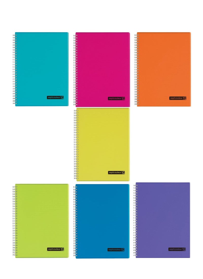 7-Piece Septcouleur Notebook A5 Size Multicolour - pzsku/Z220ED648E2AA3FDD57FCZ/45/_/1685521144/82dcfc71-053a-4482-b090-49d15e7d6c1b