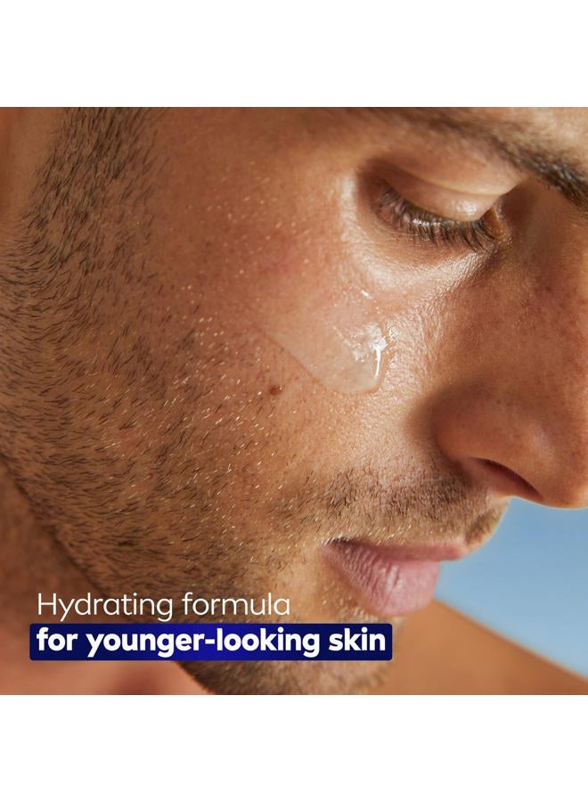 NIVEA MEN Age Defense Instant Hydrating Face Serum for Dry Skin, With Pro-Retinol and Hyaluronic Acid, Facial Serum Helps Reduce Look of Fine Lines and Wrinkles, 1.7 Fl Oz Bottle - Image 5