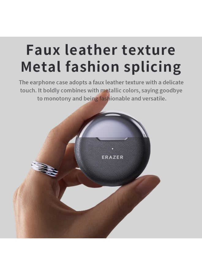Erazer EK160 New Flagship Wireless Headphones, Bluetooth 5.4, 3D Spatial Sound, 30H Battery, Leather u0026 Metal Design, Touch Control-Black - Image 5