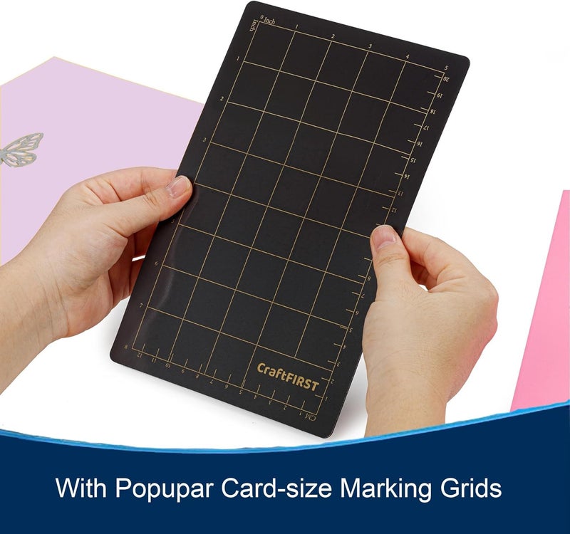 CraftFIRST 6 x 9 Magnetic Shim with Popular Card Size Grids Die Cutting Accessaries 2 Shims - Image 3
