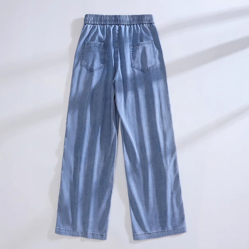 Girls' Denim Jeans Summer Outfit Stylish Children'S Clothing For Older Girls Tencel Thin Summer Casual Pants Trendy - Image 5