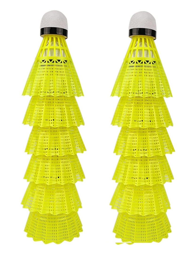 Spall 12 Pack Nylon Feather Shuttlecocks Birdies, Stable and Durable Sports Training High Speed Badminton Balls for Indoor Outdoor Game - Image 2