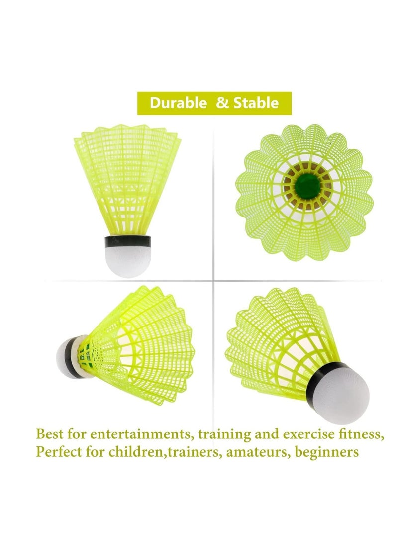 Spall 12 Pack Nylon Feather Shuttlecocks Birdies, Stable and Durable Sports Training High Speed Badminton Balls for Indoor Outdoor Game - Image 3
