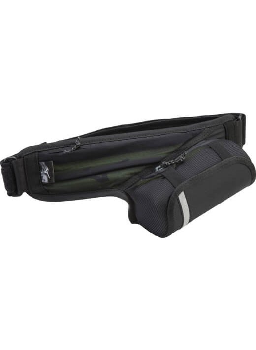 Mizuno Bottle Waist Pouch Unisex Waist Bag with Water Bottle Holder Black  - Image 1