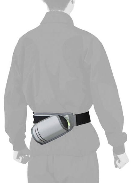 Mizuno Bottle Waist Pouch Unisex Waist Bag with Water Bottle Holder Black  - Image 3