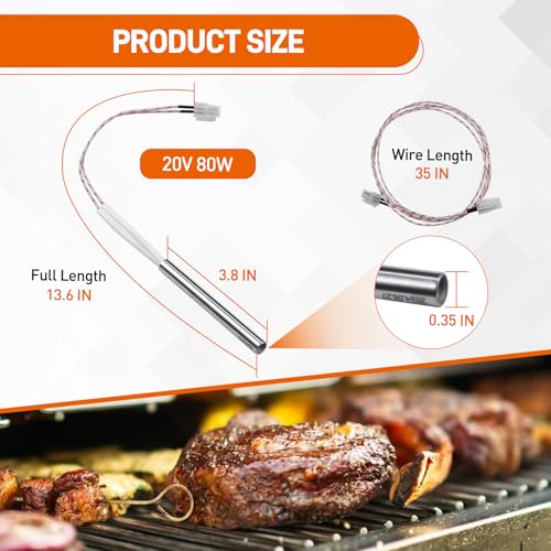 COMVIEE KIT0255 Hot Rod Igniter Replacement for Traeger D2 Pellet Grills Pro 575 & 780, Ironwood 650 & 885, Silverton 620 & 810, Timberline 850 &1300 (Gen 2 only), Part for Traeger D2 Direct Drive Smoker - Image 2
