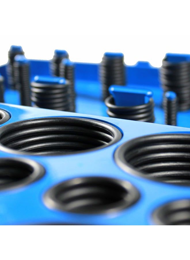 HFS (R) Universal O-Ring Assortment Set Kit Automotive Seal Rubber Gasket Metric 100% Nitrile Rubber (NBR) 32 Sizes 3 mm to 50 mm I.D.with Storage Box  - Image 3