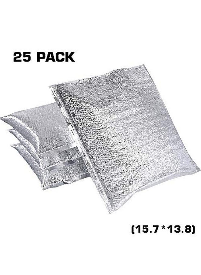 Bevisun Reusable Insulation Thermal Bags 25 Pack 15 Inch X 13 Inch Large Insulated Bubble Bags Thermal Box Liners Metalized Box Liners For Cold And Hot Food - Image 2