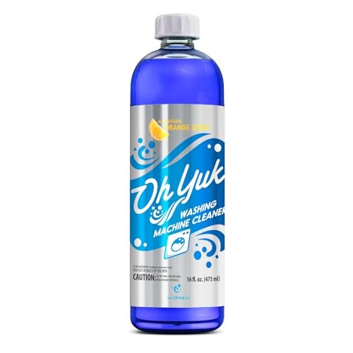 Oh Yuk Washing Machine Cleaner For All Washers (Top Load, Front Load, HE and Non-HE), Natural Citrus Fragrance, Four Cleanings Per Bottle, Septic Safe, 16 Fl Oz - Image 1