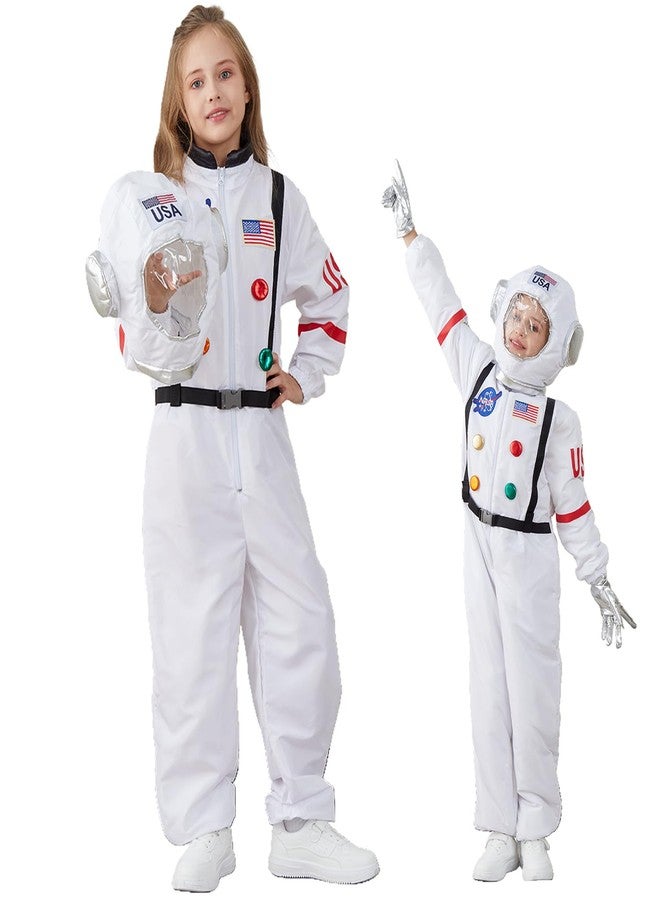 LANGXUN Kids Astronaut Halloween Costume Set, Boys Girls Space Suit Dress Up, Toddler Pilot Jumpsuit for Themed Party - Image 1