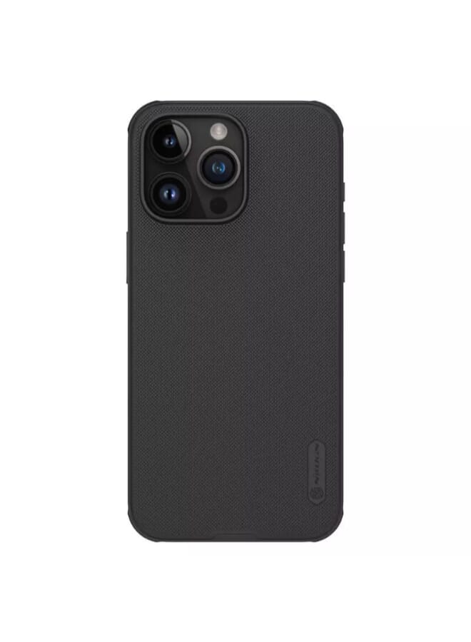 Nillkin Super Frosted Shield Pro Matte Back Cover for Apple iPhone 15 Pro (2023) - Black - Image 1