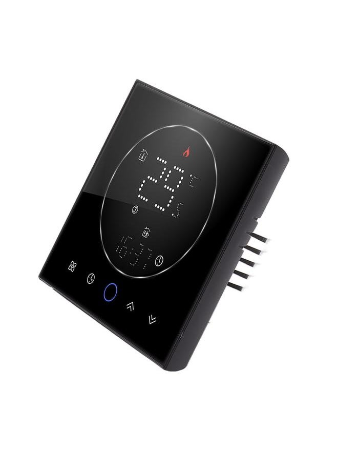 Thoraya Smart Thermostat LED Screen Water Heating Control 13mm Recessed Wireless Programmable Thermostat for Home Room Office AC95‑240V Black  - Image 5