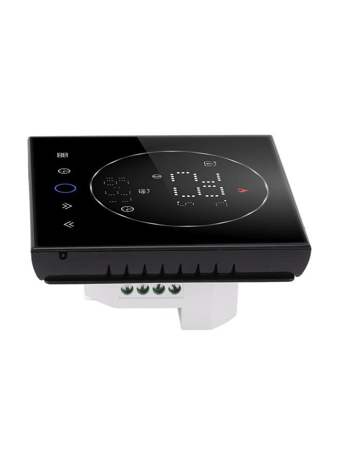 Thoraya Smart Thermostat LED Screen Water Heating Control 13mm Recessed Wireless Programmable Thermostat for Home Room Office AC95‑240V Black  - Image 2