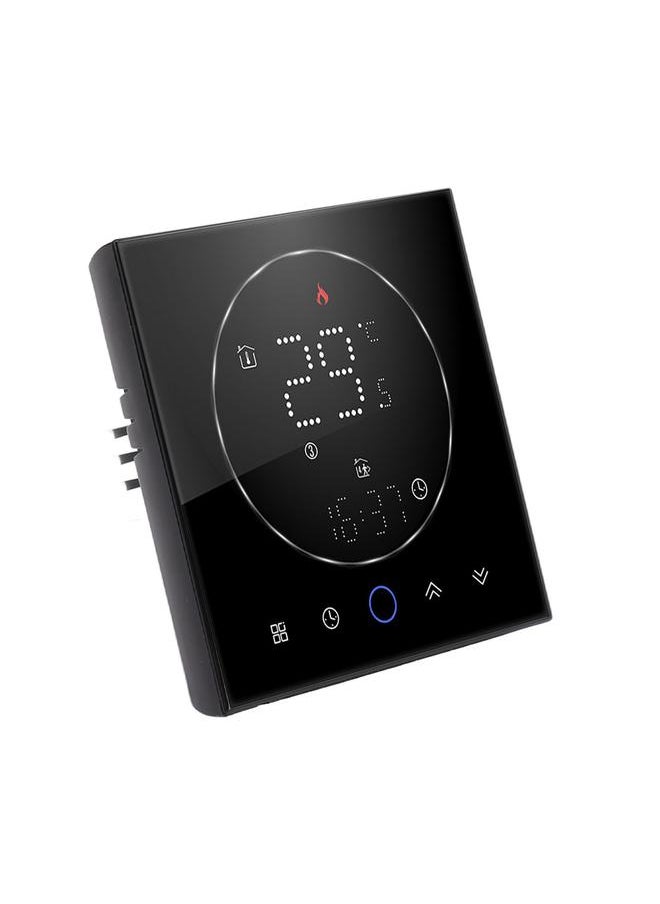 Thoraya Smart Thermostat LED Screen Water Heating Control 13mm Recessed Wireless Programmable Thermostat for Home Room Office AC95‑240V Black  - Image 3