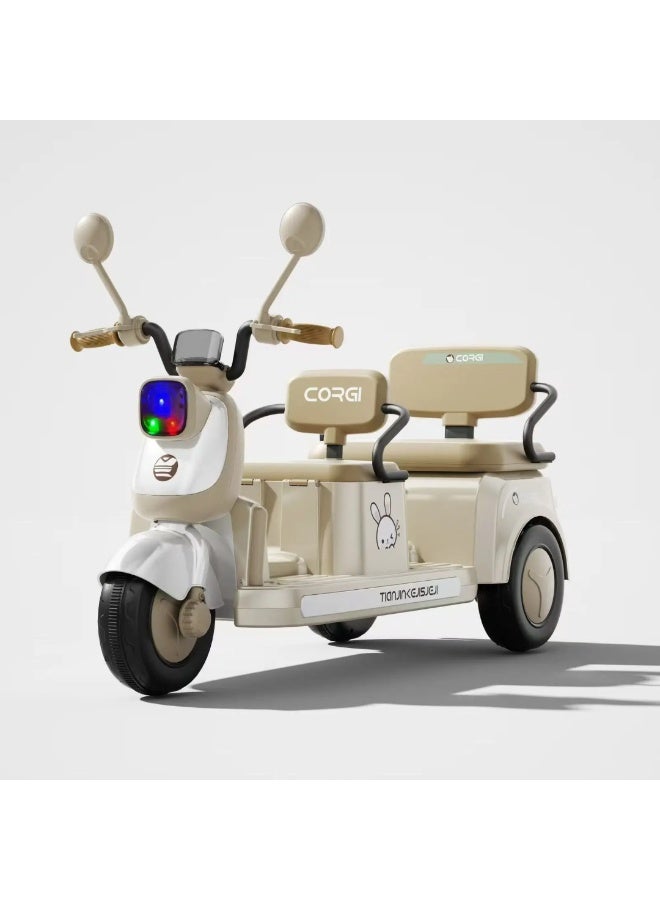 توك توك كهربائي رائع للأطفال بقوة 12 فولت - متعة لشخصين! - Image 2