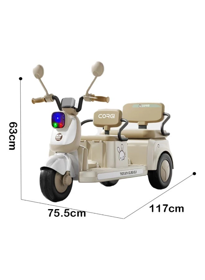 توك توك كهربائي رائع للأطفال بقوة 12 فولت - متعة لشخصين! - Image 3