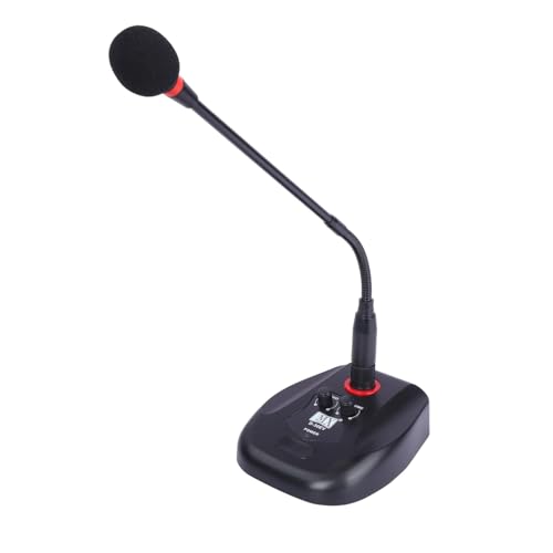 MX Desktop Condenser Gooseneck Microphone – 18" Podium Mic with On/Off Switch, XLR Connection – Ideal for Meetings, Video Conferences, Streaming, Lectures, Presentations - Image 1