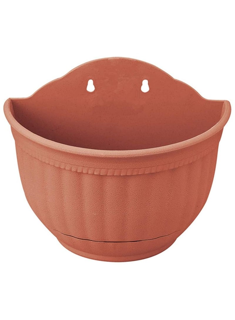 Dubkart Wall Hanging Flower Pot White and Red  Set of 2 - Image 2