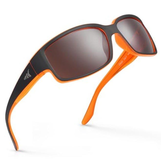 KastKing Skidaway Polarized Sport Sunglasses for Men and Women, Wrap Design, UV Protection, Ideal for Driving, Fishing, Cycling, and Running