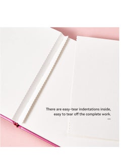 Generic Portable Watercolor Paper, Hot Press Watercolor Journal,50% Cotton 140 lb/300gsm 20 Sheets 7.6’’ x 5.3’’ Travel Art Journal for Beginners and Artists  - Image 4