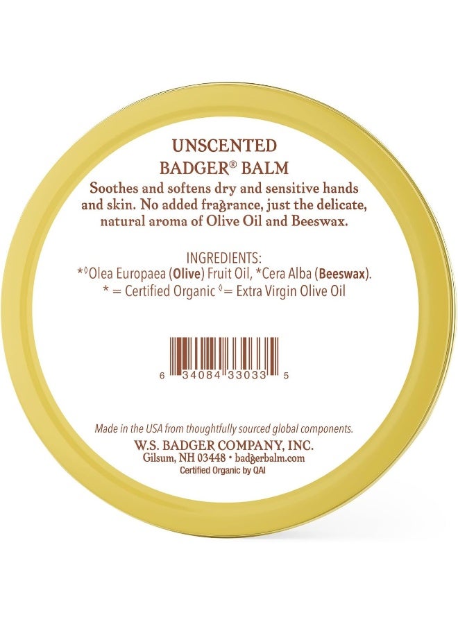 Badger Unscented Balm for Sensitive Dry Skin 56g - Image 2