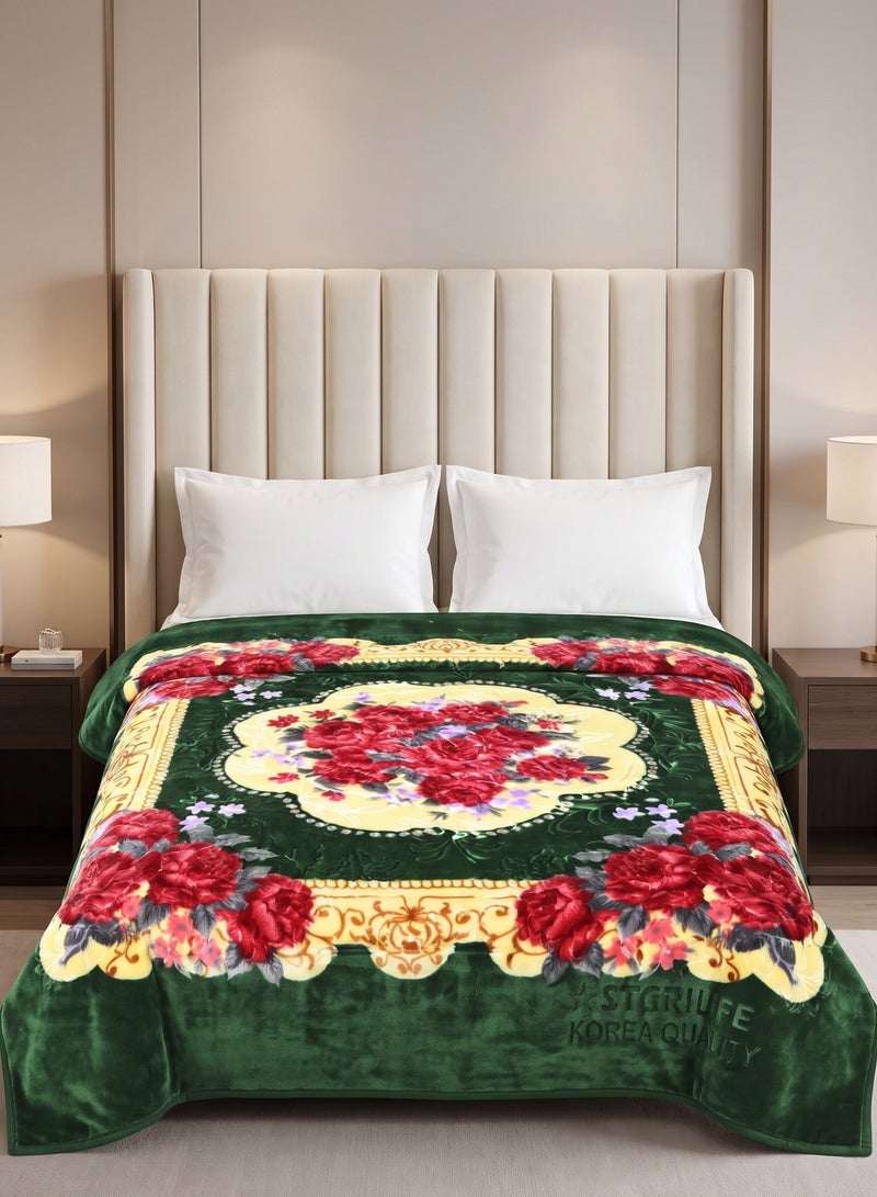 Stargold Korea Quality Plush Soft Warm Blanket 220x240cm 14lbs Bed Blanket 1ply Big Blanket Double Bed Winter Blanket Throw Bedding Set, SL-BL4411 - Image 1