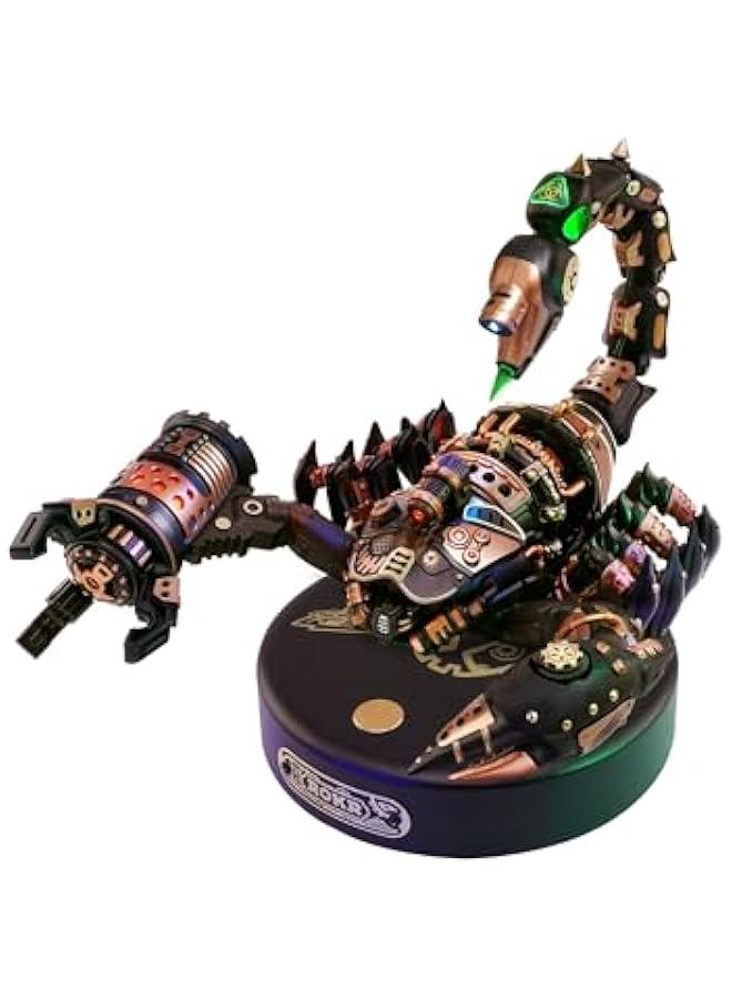 3D Metal Model Kits Puzzle for Adults Kids, Steampunk Electric Mechanical Toy, Assembly DIY Gift Plastic Craft Hobby for Men, Women (Emperor Scorpion) - Image 1