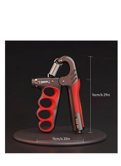 Cool Baby Style Grip Strength Trainer, Adjustable Resistance 5-100 Kg Grip Strengthener, Non-Slip Counting Hand Gripper For Muscle Building And Hand Recovery Red  - Image 2