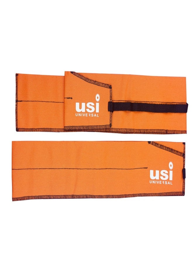 USI UNIVERSAL Cotton Strength Wraps (Orange) - Pack of 1 Pair - Image 1