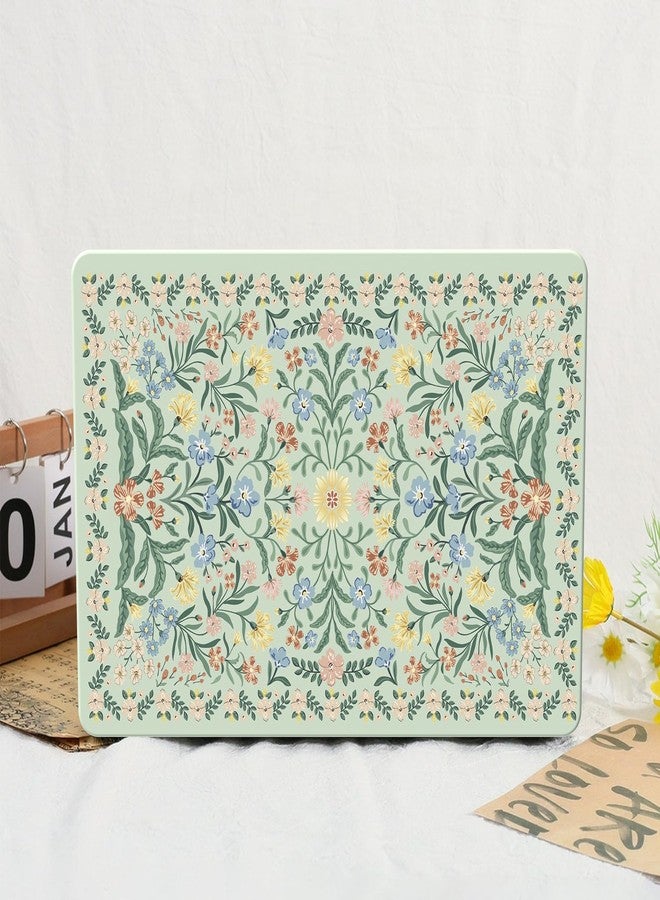 iCasso for M4 MacBook Air 13 inch Case 2025 2024-2022 M3 M2 Model A 3240 A3113 A2681, Sturdy Protective Pattern Plastic Hard Shell Case for Mac Air 13.6", Keyboard Cover + Screen Protector, Green Boho - Image 5