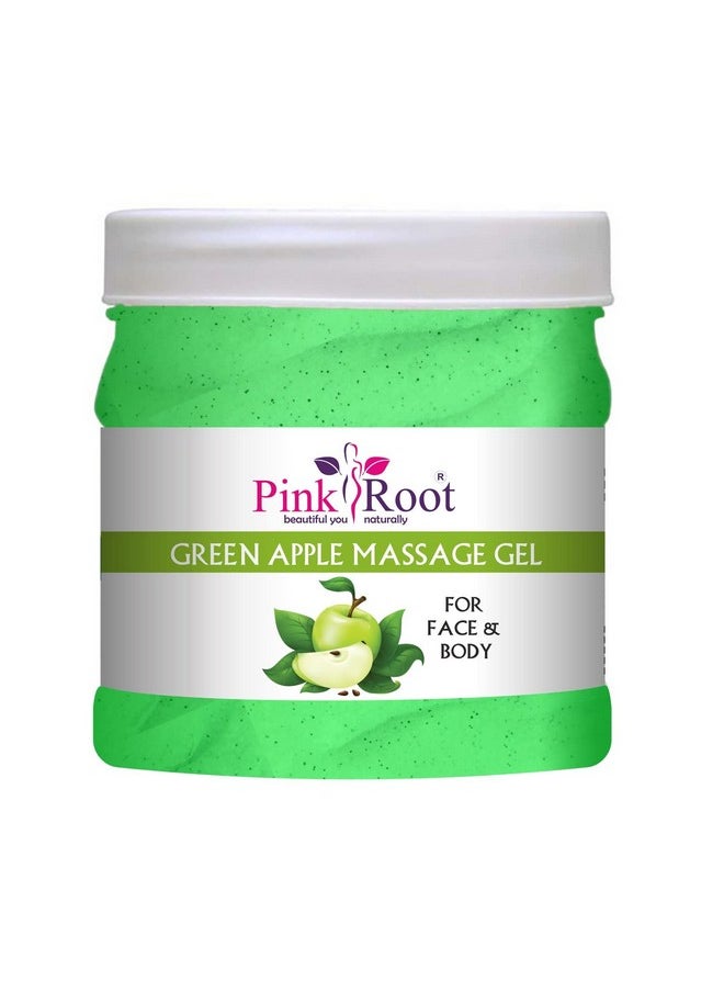 Pink Root Pink Root Green Apple Massage Gel 500ml with Shea Butter Cream 500ml  - Image 3