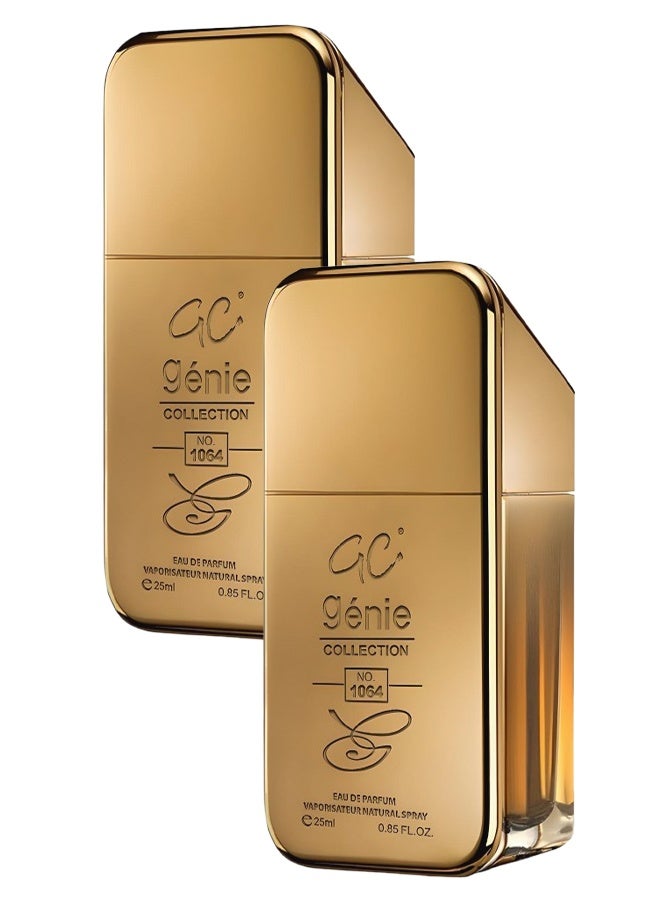 Genie Collection 2 Pieces Genie Perfume Number 1064 For Men 25ml EDP - Image 1