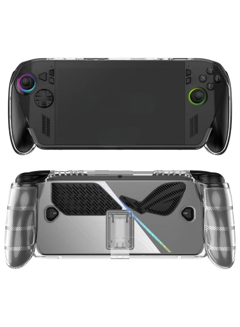 TPU Protective Case With Bracket For ROG XBOX Ally/ROG XBOX Ally X Game Console Anti-Drop Non-Slip Skin Cover Gaming Accessories (Transparent) - Image 1