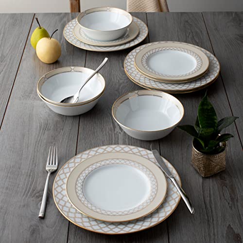 Noritake Eternal Palace Gold 12-Piece Dinnerware Set, Service for 4 - Image 2