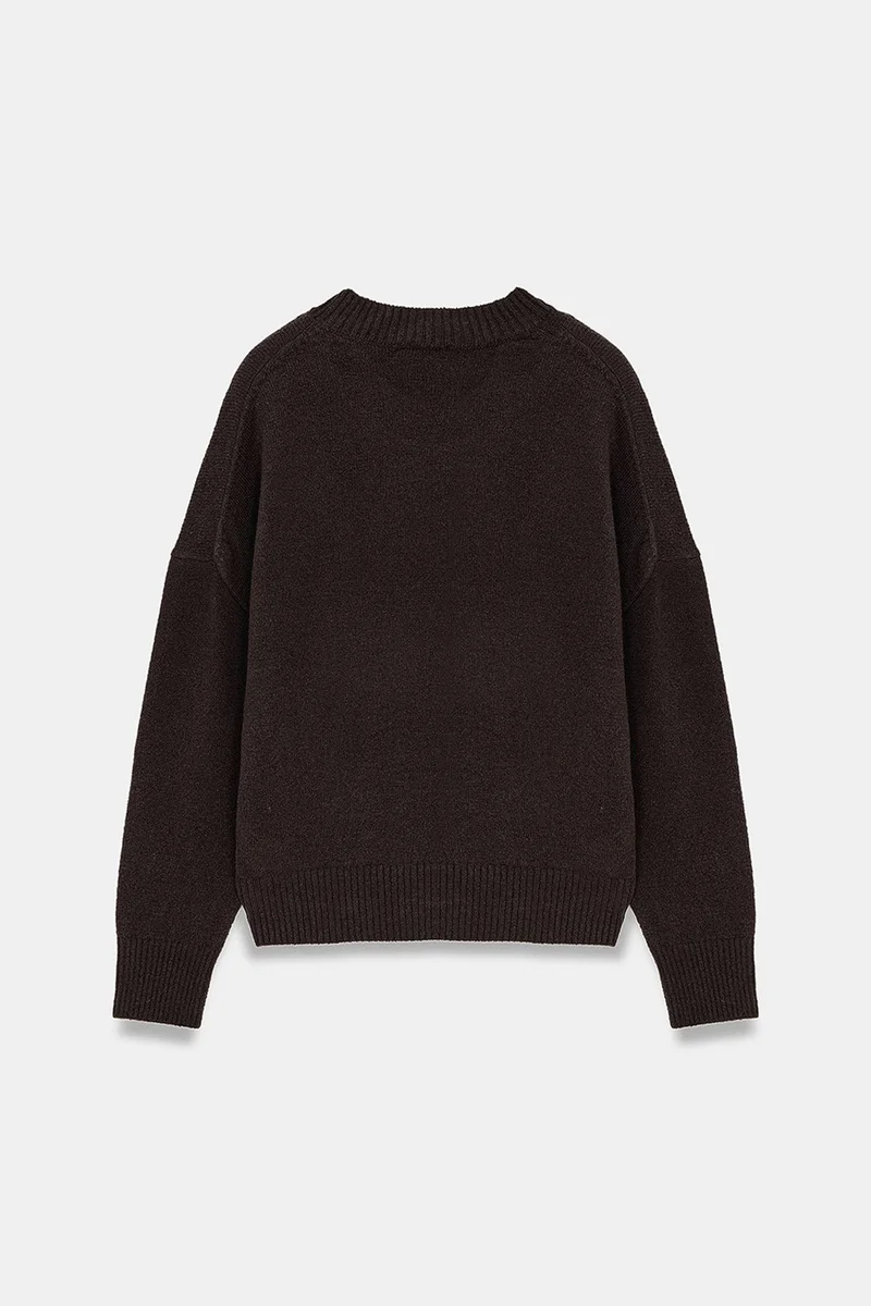 Dilvin Coffee Brown DILVIN Women's Knit Sweater for Women | Best Price UAE