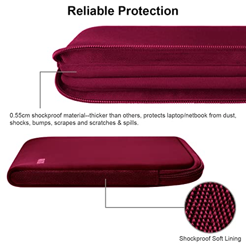 ARVOK 15 15.6 16 inch Laptop Sleeve Ultra-Thin Case MacBook pro 16 inch Sleeve Water-Resistant Notebook Computer Pocket Tablet Briefcase Carrying Bag/Pouch Skin Cover for HP/Dell/Lenovo/Asus/Acer - Image 4