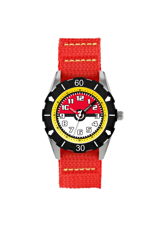 Disney Boys Analog Round Shape Nylon Wrist Watch - POK3129 - 35.5 Millimeter