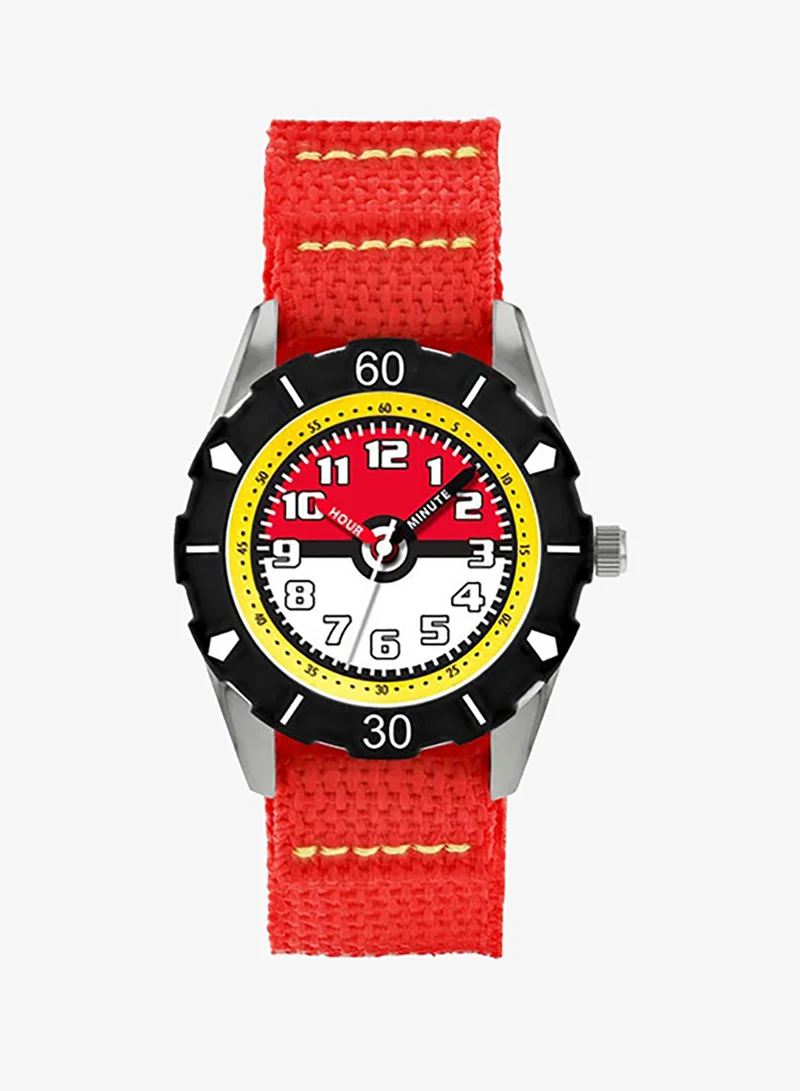 Disney Boys Analog Round Shape Nylon Wrist Watch - POK3129 - 35.5 Millimeter