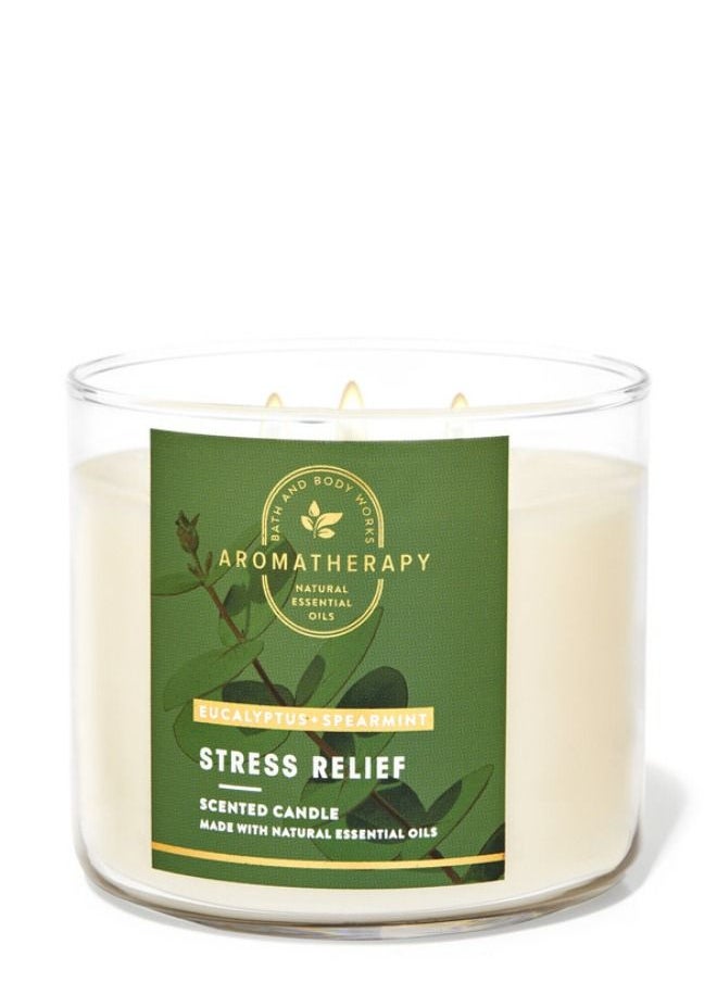 Bath & Body Works - شمعة الأوكالبتوس والنعناع ذات 3 فتائل - Image 1