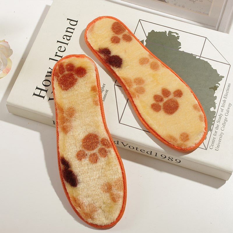 5 Pairs Orange 16cm Winter Thicken Shoe Pads Foot Care Protector Shoe Boots(Suitable 21- Shoes) - Image 3
