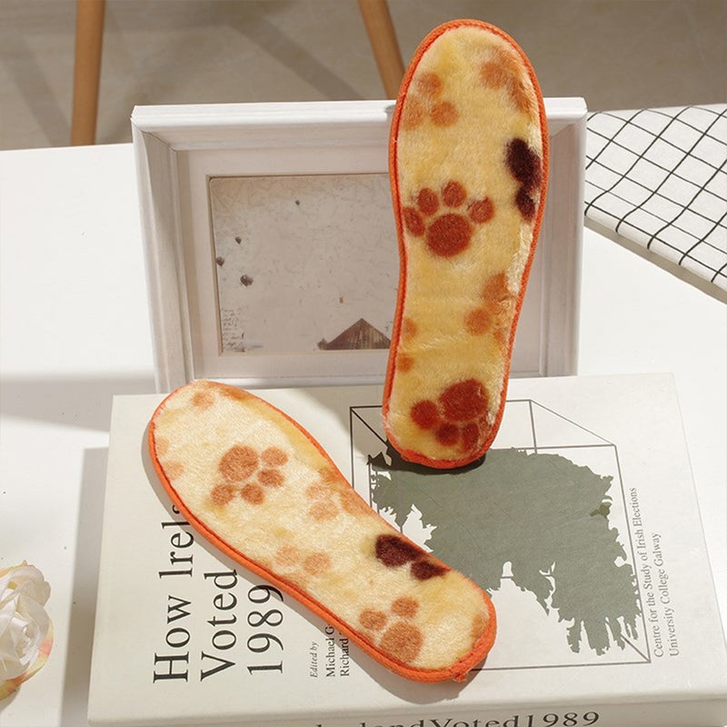 5 Pairs Orange 16cm Winter Thicken Shoe Pads Foot Care Protector Shoe Boots(Suitable 21- Shoes) - Image 5