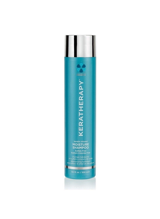 Keratherapy Keratin Infused Moisture Shampoo, 10.1 fl. oz., 300 ml - Anti Frizz Moisture Shampoo for Oily Scalp and Dry Ends - Kerabond Technology, Aloe Vera, & Willow Bark - Image 1