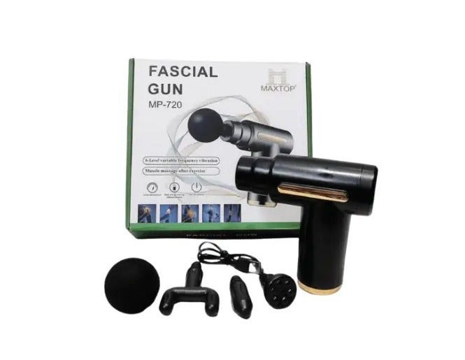 ماكس توب جهاز مساج مسدس علاجي للعضلات MP-720 بتقنية التدليك العميق – 6 سرعات اهتزاز قابلة للتعديل – مساج كهربائي محمول لإزالة آلام الظهر والرقبة والكتف وتسريع الاستشفاء العضلي بعد التمارين - Image 1