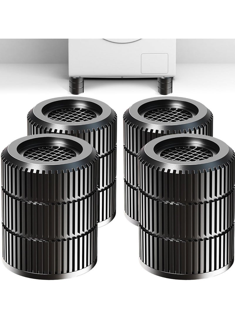 Generic - 4 Pcs Anti Vibration Pads, Washer and Dryer Pedestals, Anti Vibration Pads for Washing Machine Noise Cancelling and Shock Support, Protects Laundry Room Floor - Washing Machine Support - Image 1