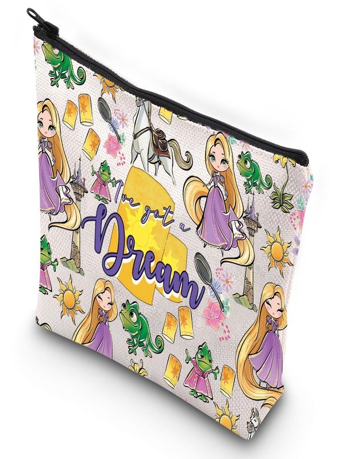 G2TUP Princess Sun Makeup Bag Princess Fans Gift I've Got A Dream Princess Sun Zipper Pouch Bag Princess Lover Merch (Got A Dream MG) - Image 1